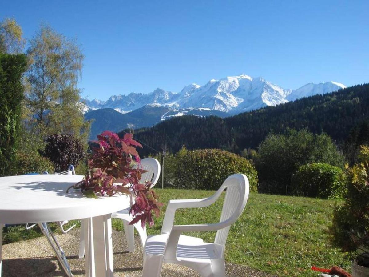 Studio Accueillant A Cordon Vue Mont Blanc 22 M² Parking Inclus Exterior foto